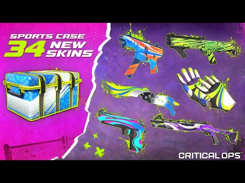 Видео: NEW SPORTS CASE OPENING🔥OVERVIEW OF ALL THE NEW SKINS FROM MARKETPLACE IN CRITICAL OPS//КРИТИКАЛ ОПС