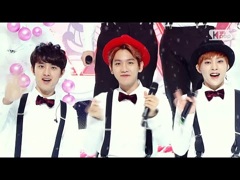 Видео: [EXO-EXO] - Рождество @ популярная песня Inkigayo 131222