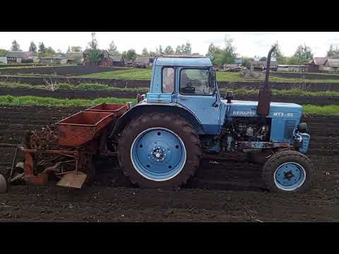 Видео: Посадка картошки :)