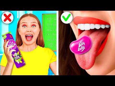 Видео: Как Пронести Сладости в Класс | Сумасшедший Челлендж от Crazy DO