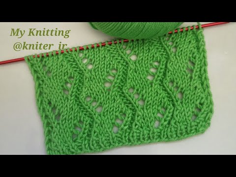 Видео: 🌿Узоры спицами! Простой, Ажурный узор для вязания Джемпера/Пуловера/Летнего Топа😍 Knitting Pattern.