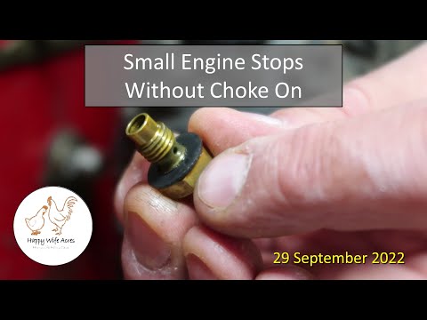 Видео: Маленький двигатель останавливается без подсоса