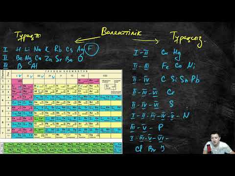 Видео: ВАЛЕНТТІЛІК тақырыбы