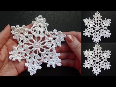 Видео: Cнежинки крючком видео   Crochet snowflake