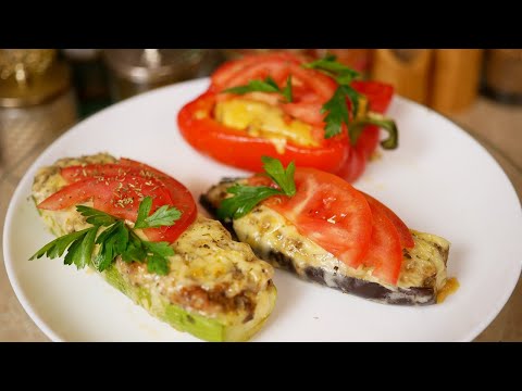 Видео: Овощи,которые вы точно полюбите.Фаршированные овощи с курицей и грибами,цыганка готовит.