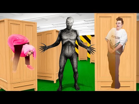 Видео: ПРЯТКИ В ШКАФАХ ОТ СТРАШНЫХ МОНСТРОВ! ЧЕЛЛЕНДЖ