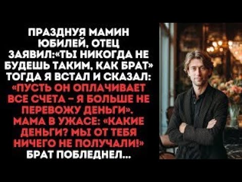 Видео: Отец унижал сравнивая с братом.Я заявил, что переводы денег они не получат. Мама в ужасе: какие??