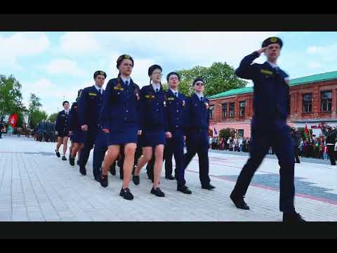 Видео: Площадь Победы Бобруйск. Прохождение торжественным маршем.