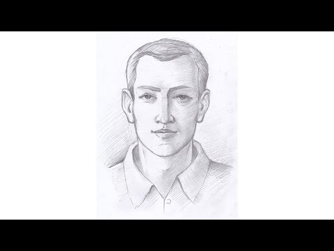 Видео: Как нарисовать портрет (штриховка). Часть 2. Урок 52