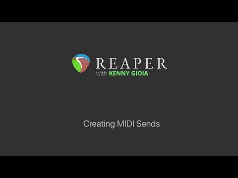 Видео: Создание MIDI-отправок в REAPER