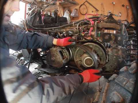 Видео: Как снять вариатор квадроцикла POLARIS.