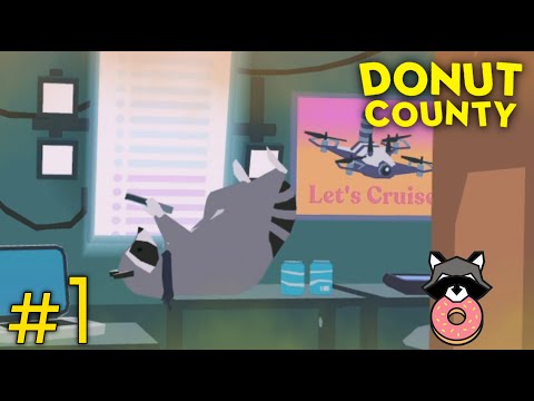 Видео: Страшные дырочки | Прохождение Donut County | #1
