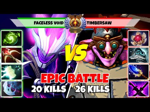 Видео: FACELESS VOID (Carry) против TIMBERSAW (Off) — Эпическая битва игроков Dota 2 Immortal Rank — Z D...