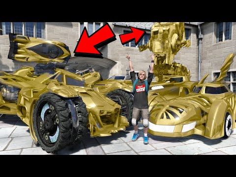 Видео: УГНАЛ КУЧУ ЗОЛОТЫХ ЧИТ БЭТМОБИЛИ ЗА 180 СЕКУНД! БИТВА ВОРОВ В ГТА 5!