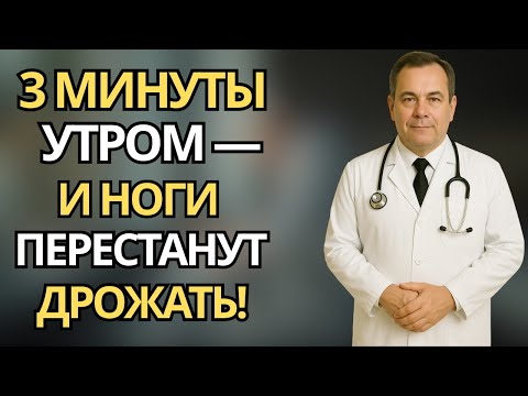Видео: Пожилые: 3 минуты утром — и ноги перестанут дрожать! здоровье пожилых людей