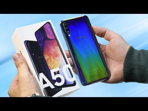 Видео: Распаковка Samsung Galaxy A50 за 19 990 рублей. Готовим сравнение с Honor 10i, Redmi Note 7 и A30!