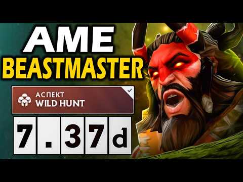 Видео: Аме на Оффлейн Бистмастере, Настоящая ИМБА! - Ame Beastmaster 7.37 ДОТА 2