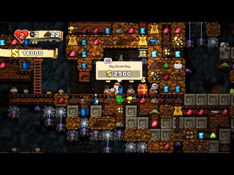 Видео: Обзор Spelunky Mod - Frozlunky