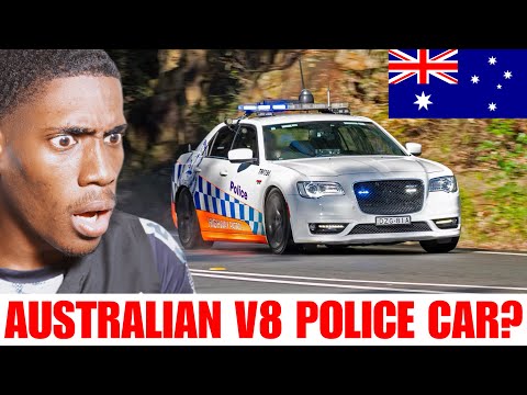 Видео: Реакция американцев на австралийские полицейские машины || Дорожный патруль Нового Южного Уэльса