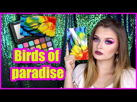 Видео: MAKEUP REVOLUTION BIRDS OF PARADISE 🌸🥭 |  🥝 Не знаю, что делать с палеткой?!