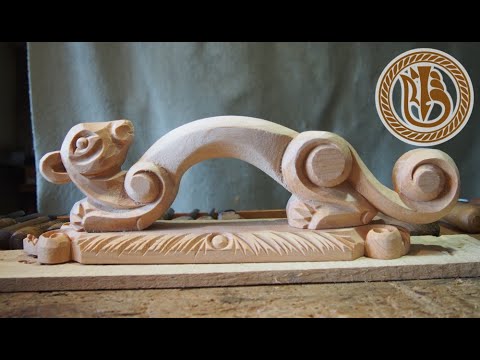 Видео: Wood carving, with a song   Резьба по дереву  Ручка Соболь  Часть 2