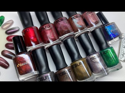 Видео: Новые/ перевыпущенные обычные магнитные лаки masura #masura #nails