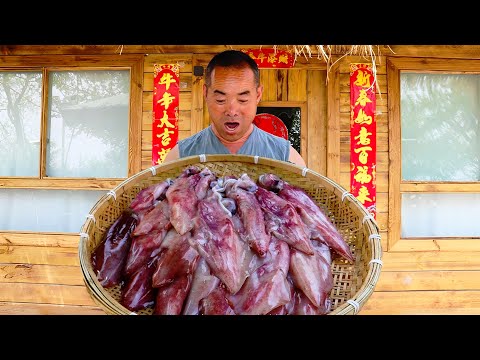 Видео: СКВИД, закуска на ночном рынке, тушеный в соусе, идеальный вариант | Дядя Сельский Гурман