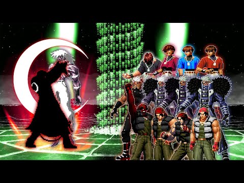 Видео: [KOF Mugen] Ороти Иори XIV LV 2 против Ральфа Джонса, Хризалида, команды Криса