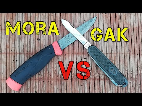 Видео: Честный тест! Mora против Victorinox GAK108 для похода и прочего аутдора