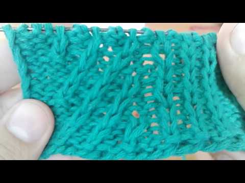 Видео: ДИАГОНАЛЬНАЯ РЕЗИНКА СПИЦАМИ