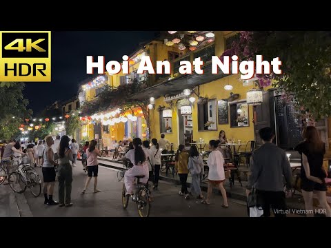 Видео: 4К HDR | Хойан ночной пешеходной экскурсии | Вьетнам 2023 - Бинауральный звук