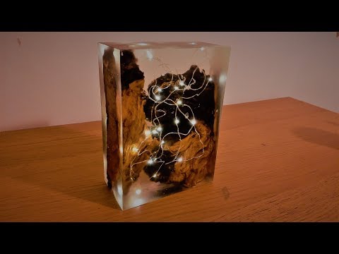 Видео: Светодиодная лампа на основе эпоксидной смолы - Resin Art