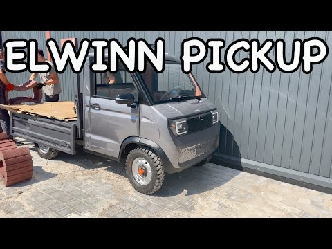 Видео: Електровантажівка Elwin Pickup тягне 800 кг без краплі пального!