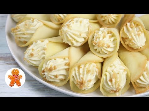 Видео: Сахарные Рожки с Кремом без Вафельницы ✧ Легкий и Простой Рецепт