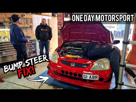 Видео: Удалить подруливание! Honda Civic Type R EP3: как исправить распространённую проблему? **One Day ...