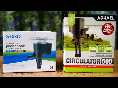 Видео: Aquael сirculator 500 VS Sebo WP 1150 - Аквариумные помпы