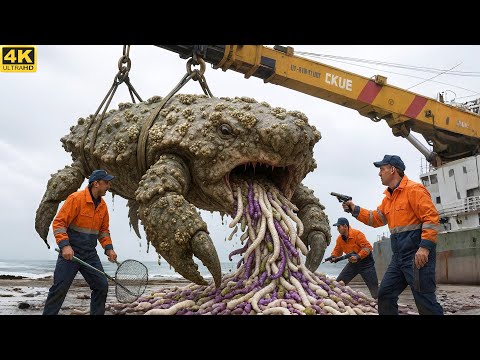 Видео: Спасательная команда спасла гигантского вымершего каменного краба от актиний, трубачей и обрастаю...