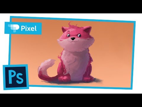 Видео: Рисуем кота в Adobe Photoshop | уроки для новичков