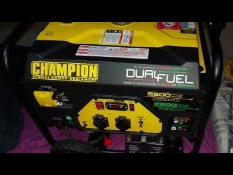 Видео: Бензогенератор CHAMPION CPG3500-E2 DUAL FUEL