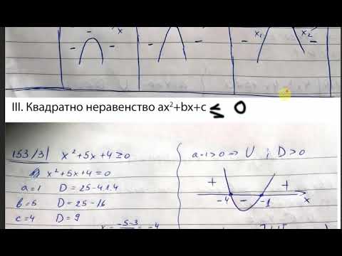 Видео: 67  Квадратни неравенства