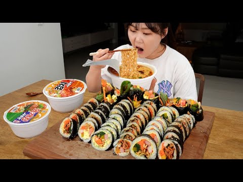 Видео: Домашний Кимбап — лучший друг чашечной лапши🍜Кулинария и Мукбанг