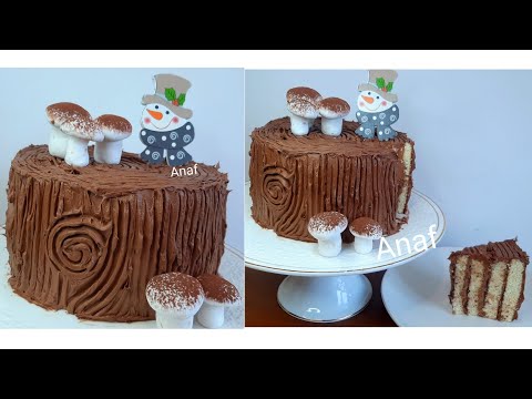 Видео: կոճղ Ամանորյա Սեղանի ԶԱՐԴ 💯🌲👌| Торт На Новый Год #пень | New Years Cake 2024