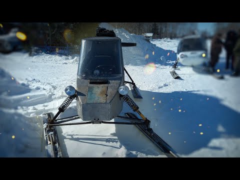 Видео: Аэросани | Двигатель ВАЗ | Обзор и покатушки.