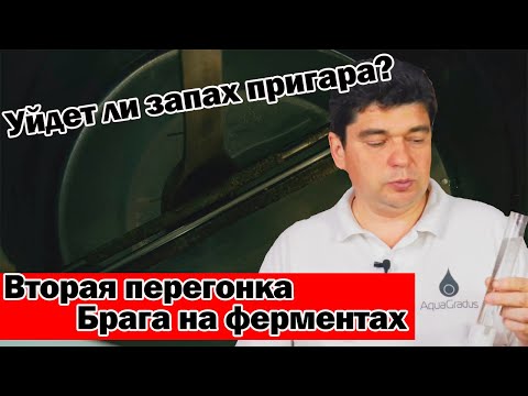 Видео: БРАГА НА ФЕРМЕНТАХ! ВТОРАЯ ПЕРЕГОНКА- КАК УБРАТЬ ЗАПАХ ПРИГАРА?