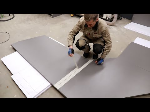 Видео: Как сделать большую столешницу сложной формы