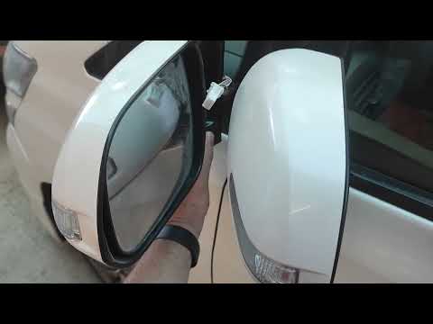 Видео: Исправление обзора левого зеркала Toyota Vellfire / Alphard 20 кузов при перекидке