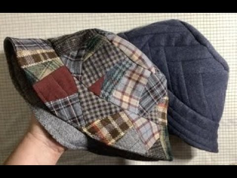 Видео: 🔥Тёплая шапка-панамка из мелких остатков ткани👍Лоскутная техника Крейзи квилт.