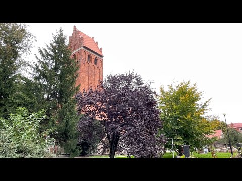 Видео: Гурьевск. Часть 1. Парк Света. Кирха Нойхаузен.