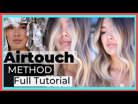 Видео: Техника Air touch || Объемный блонд с РАМКОЙ ДЛЯ ЛИЦА!