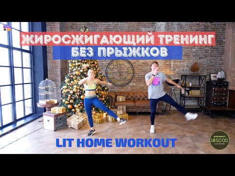 Видео: Жиросжигающий "Кардио" тренинг без прыжков / LIT HOME WORKOUT